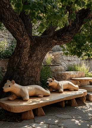 The Bear Duo Bench - Iconic Benches