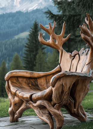 The Elk Throne Chair - Iconic Benches