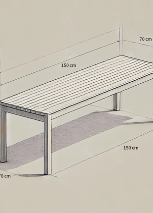 Unique Handcrafted Oak Bench - Iconic Benches
